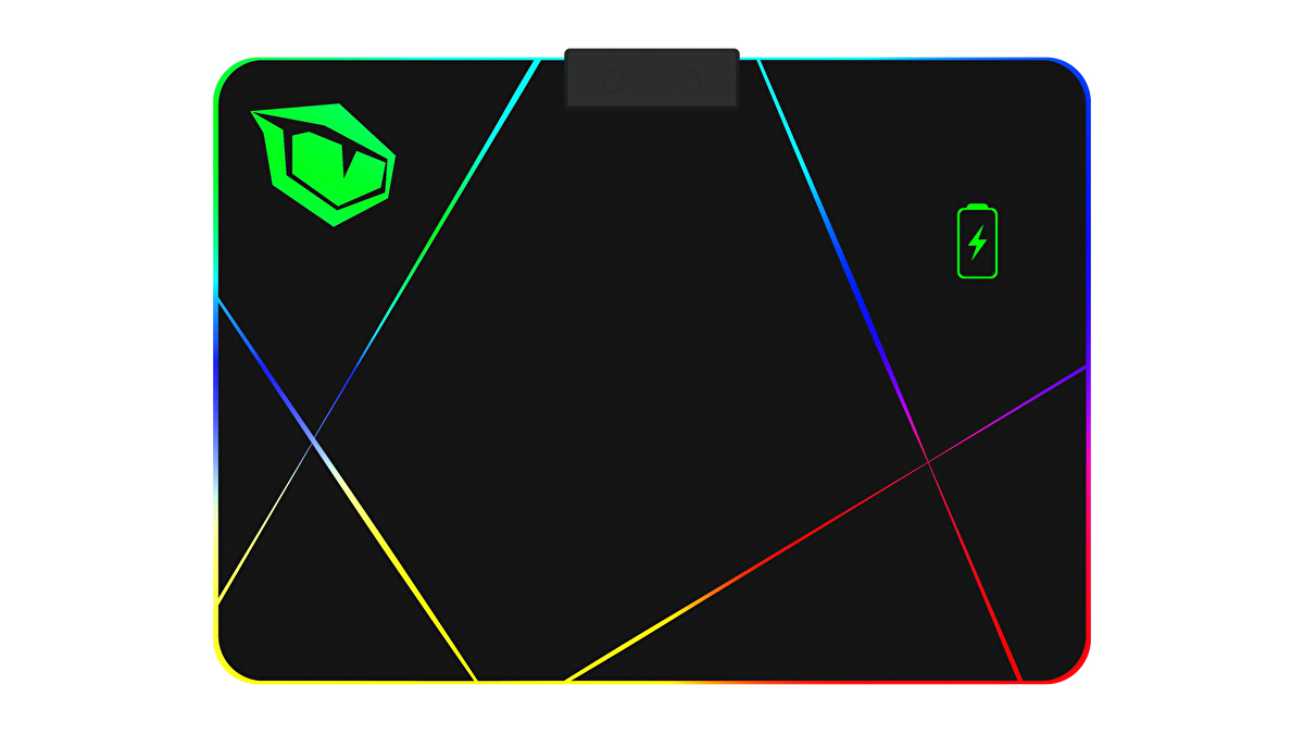 Monster pusat rgb gaming top mousepad v2 wireless charging
